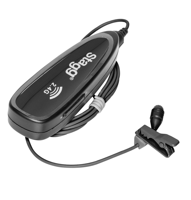 Pack microphone lavalier sans fil (avec émetteur et récepteur)