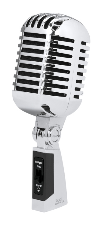 Microphone dynamique cardioïde multifonction de style années 50