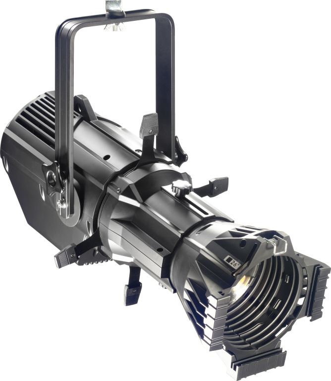 Projecteur découpe de 200 watts, lumière chaude, armature noire en plastique (Fixed Lens Spot 200)