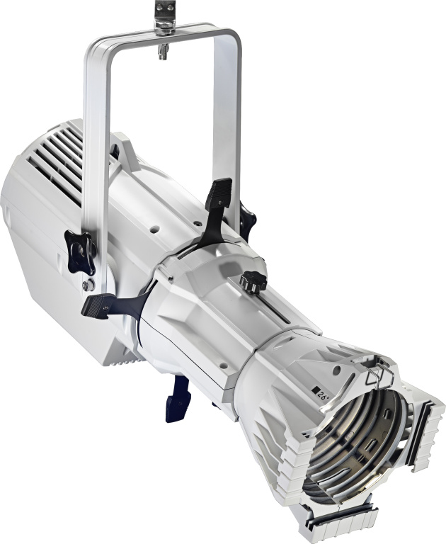 Projecteur découpe de 200 watts, lumière chaude, armature blanche en plastique (Fixed Lens Spot 200)