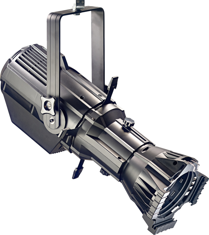 Projecteur découpe de 200 watts, lumière naturelle normée, noir en plastique (Fixed Lens Spot 200)