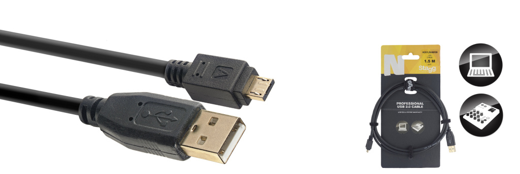 Câble USB 2.0, Série N - micro USB A mâle / USB A mâle