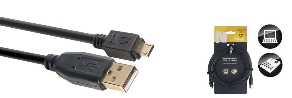 Câble USB 2.0, Série N - micro USB A mâle / USB A mâle