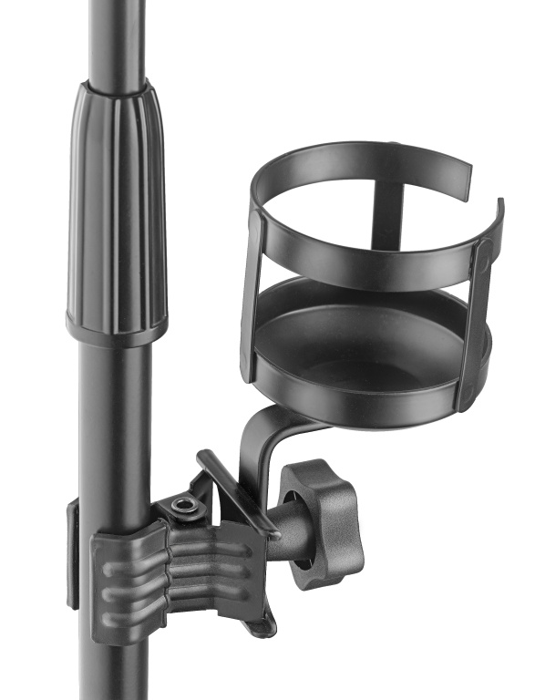 Porte-gobelet avec pince pour stand