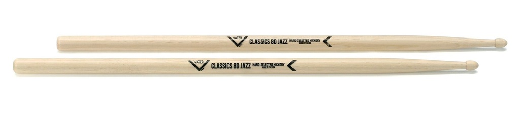 BAGUETTES VATER HICKORY CLASSICS 8D JAZZ