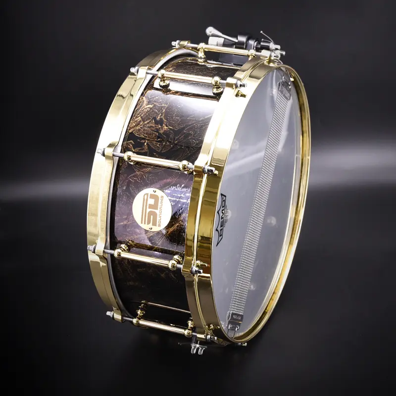 Caisse claire Aluminium TSS "Touch Sensitive Sound" 14" x 5.5" Gold Graphic