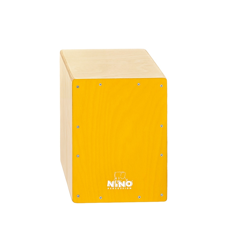 CAJON NINO 13", BOULEAU, FACADE JAUNE