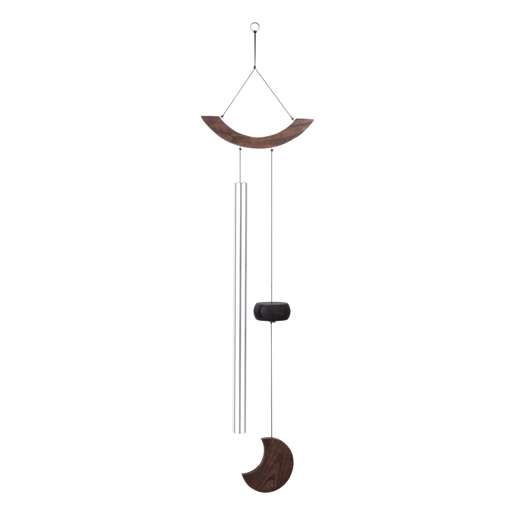 CHIMES SONIC ENERGY MOON 49", ARGENT