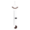 CHIMES SONIC ENERGY MOON 49", ARGENT