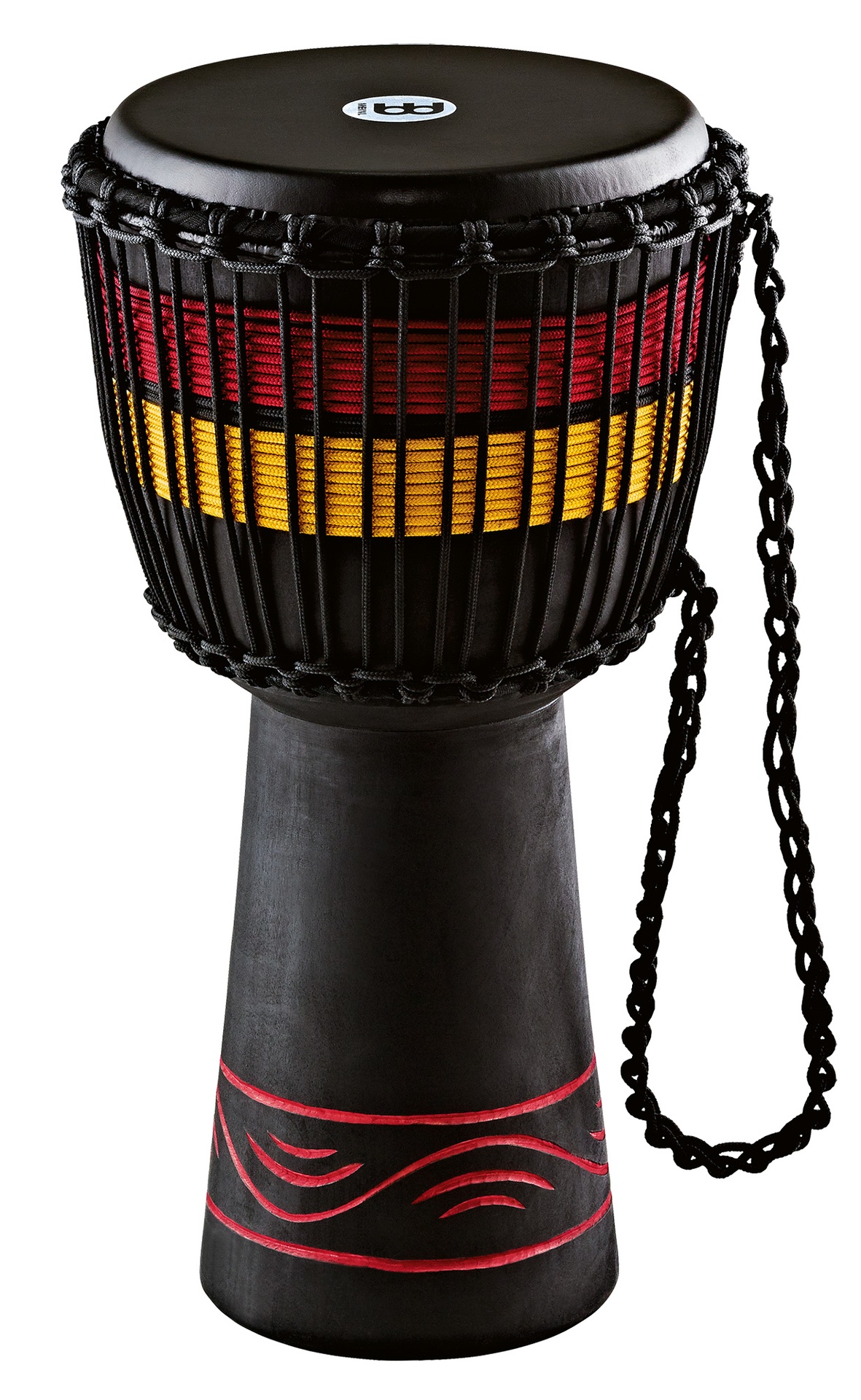 DJEMBE MEINL EARTH 10" NOIR ROUGE JAUNE