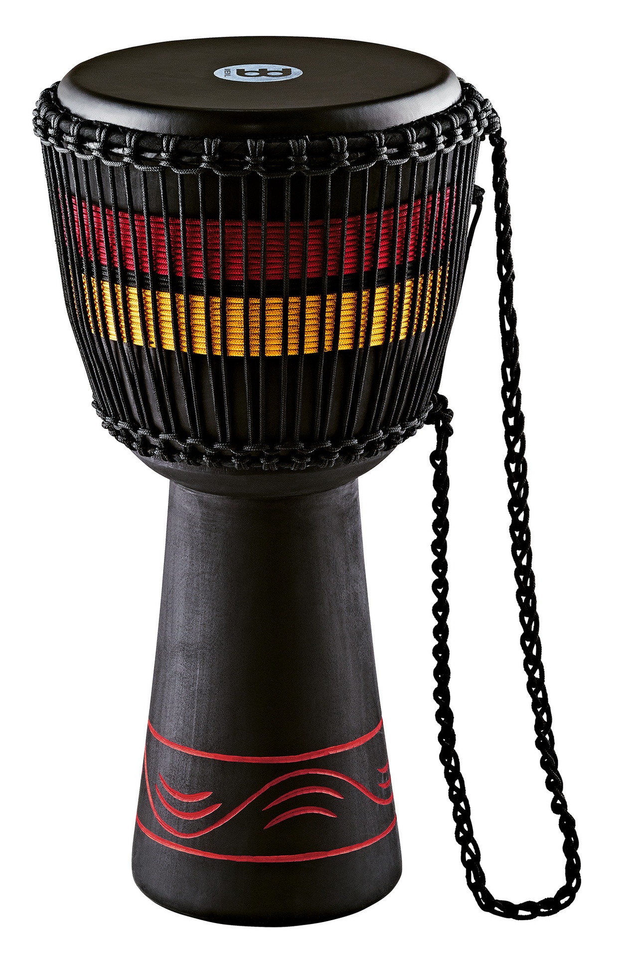 DJEMBE MEINL EARTH 12" NOIR ROUGE JAUNE
