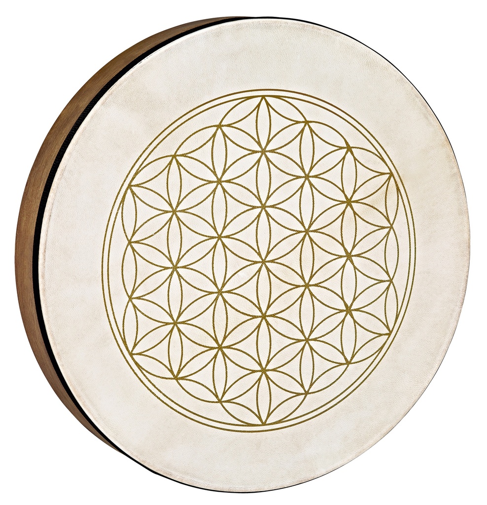 HAND DRUM SONIC ENERGY 16" BRUN FLOWER