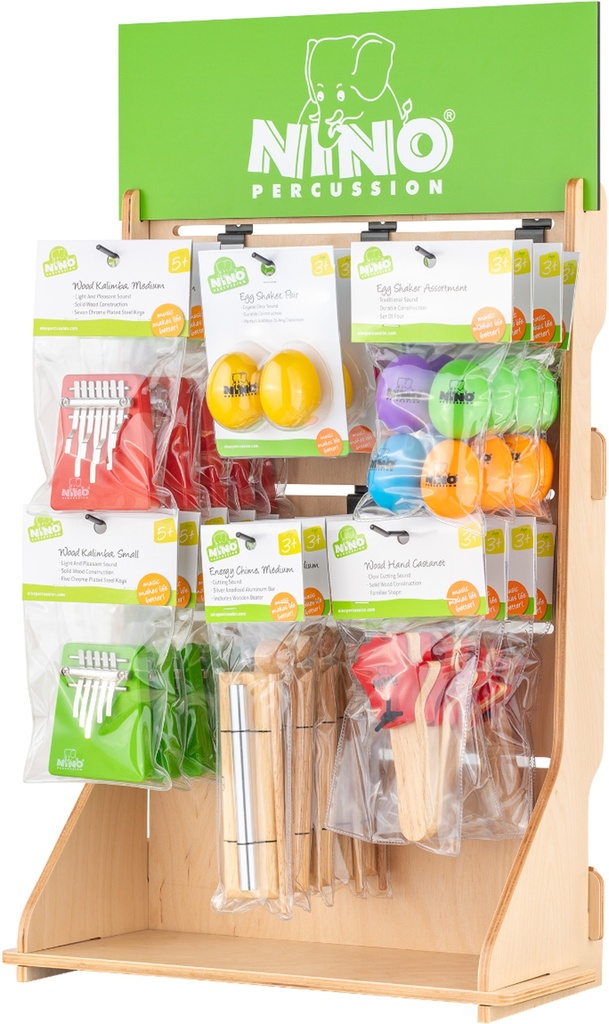 LOT NINO PERCUSSIONS PRÉSENTOIR COMPTOIR