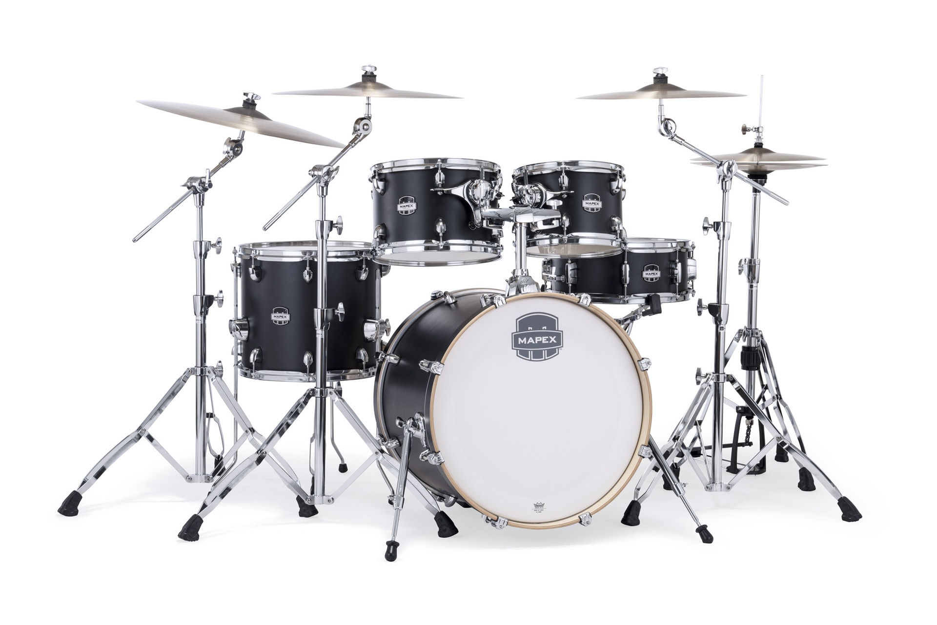 Batterie MAPEX Mars maple 5f matte black Fusion - GC20