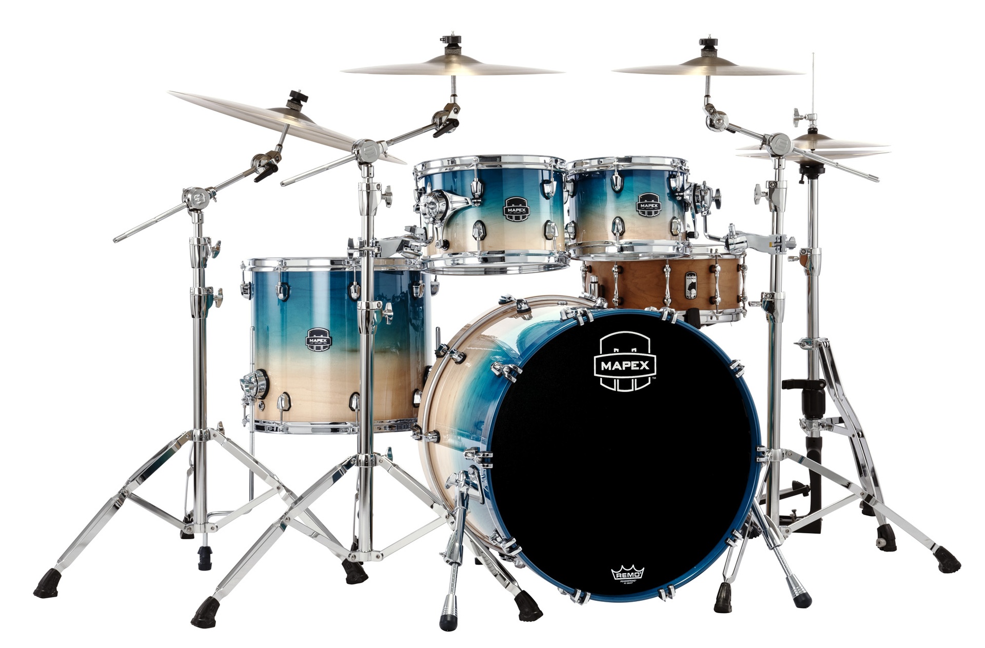MAPEX SATURN 4 FUTS AQUA FADE