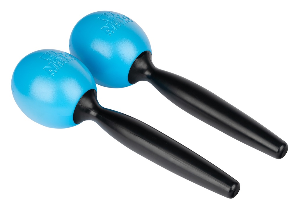 MARACAS NINO PLASTIQUE RONDS MEDIUM BLEU