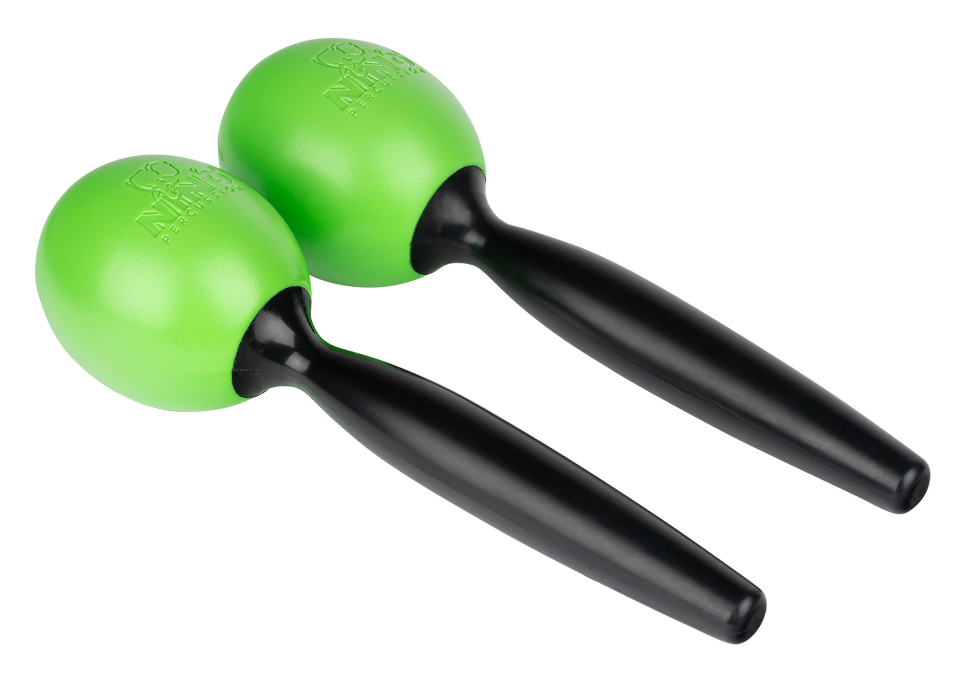 MARACAS NINO PLASTIQUE RONDS MEDIUM VERT