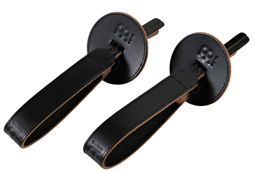 PAIRE POIGNEES CUIR CYMB. NOIRE