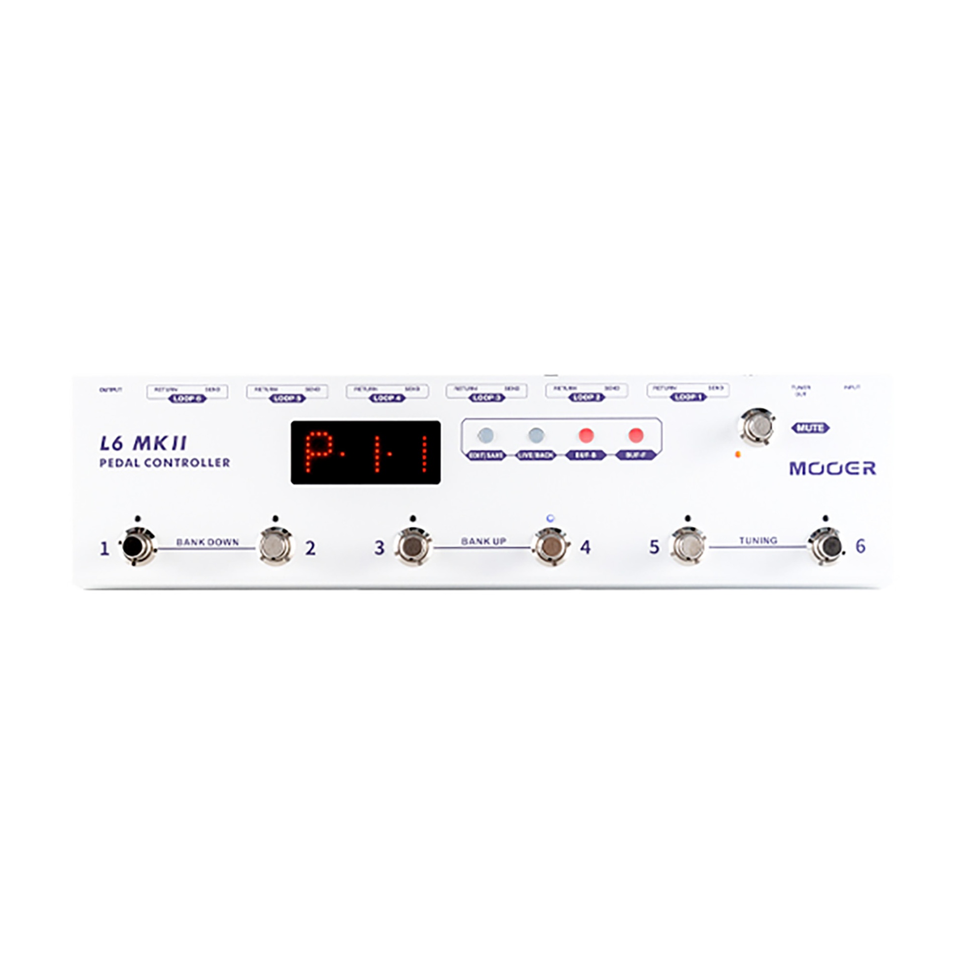 PEDALIER MOOER CONTROLLER L6 MKII BLANC
