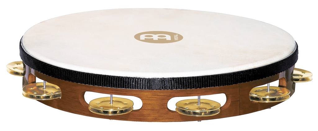 TAMBOURIN MEINL BOIS AVEC PEAU BRUN