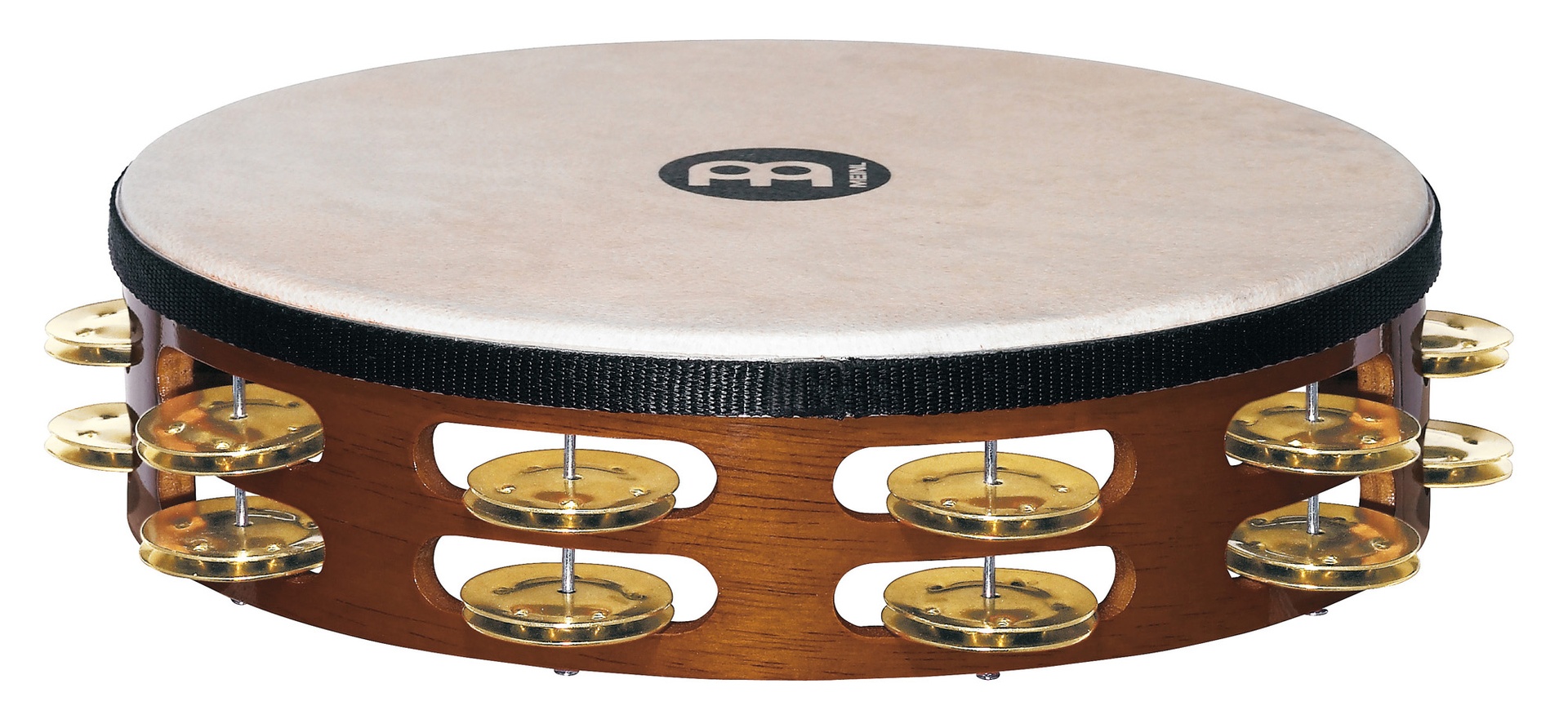 TAMBOURIN MEINL BOIS AVEC PEAU BRUN