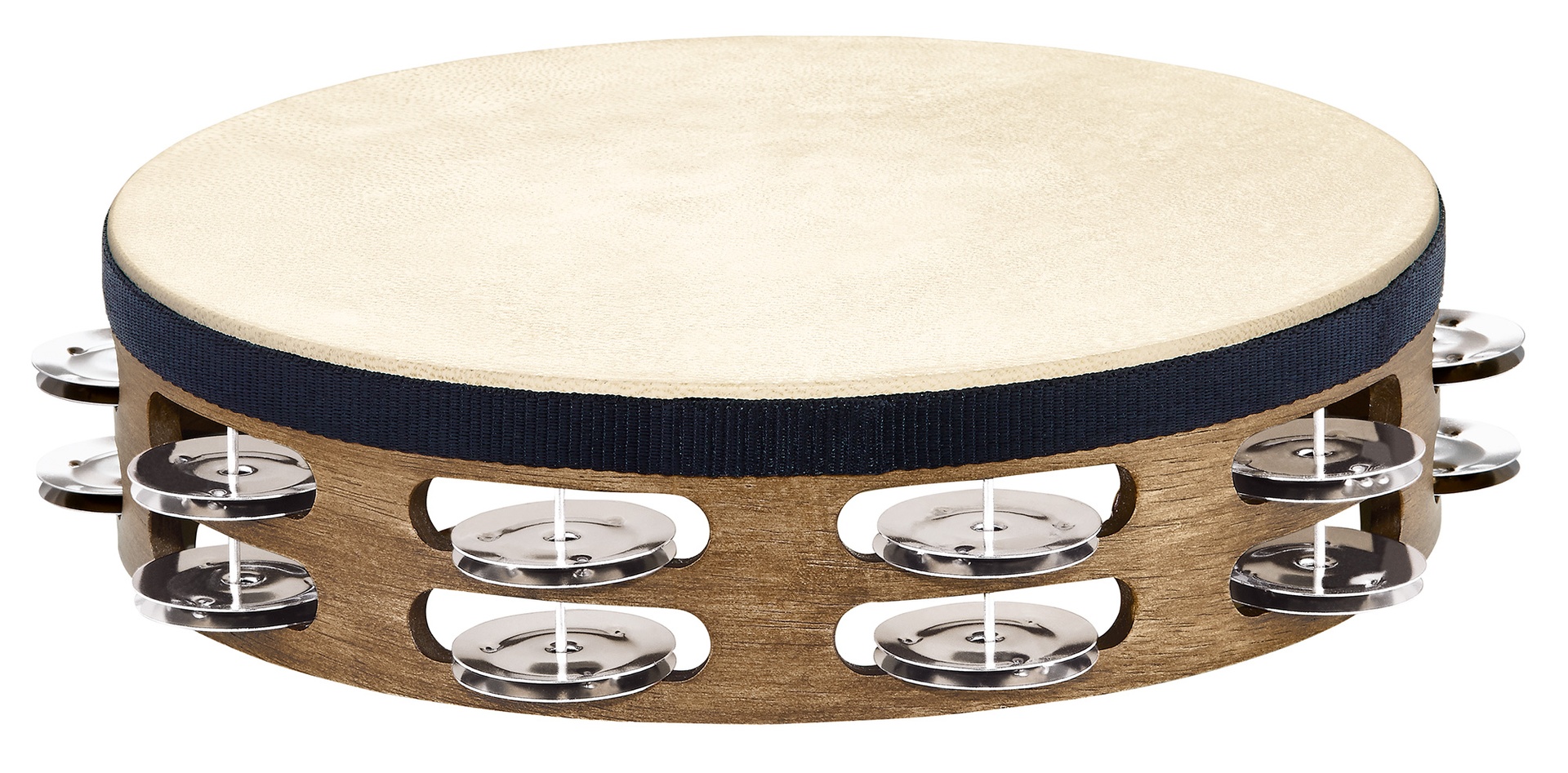 TAMBOURIN MEINL BOIS AVEC PEAU BRUN NOYE