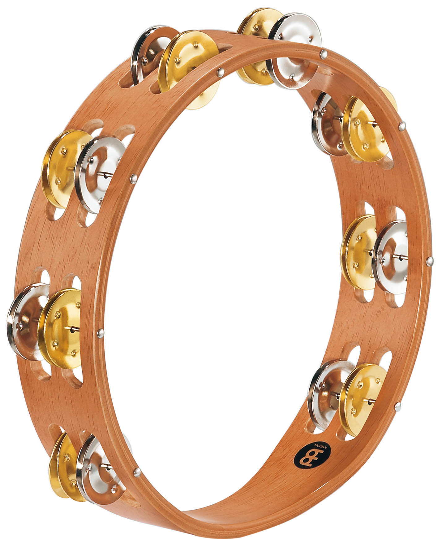 TAMBOURIN MEINL BOIS NATUREL 2R CYMB N/L
