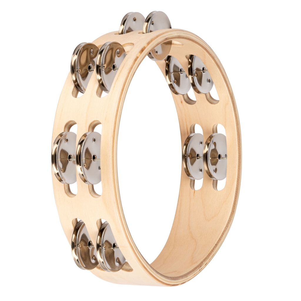 TAMBOURIN NINO BOIS 8"/2 RANGS