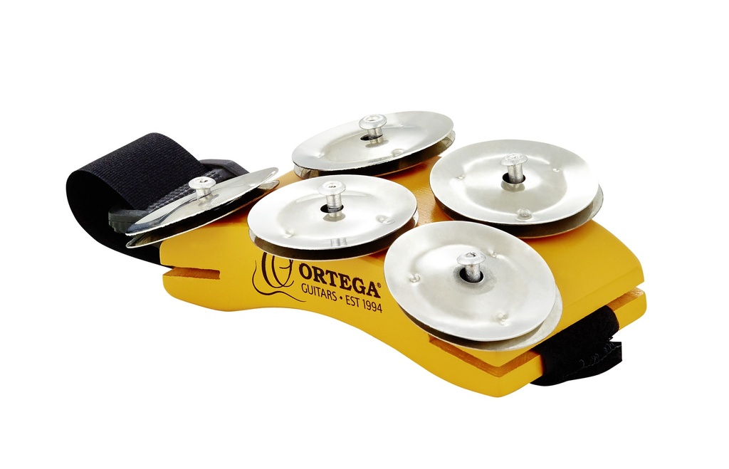 TAMBOURIN PIED AVEC CYMBALETTES ORTEGA