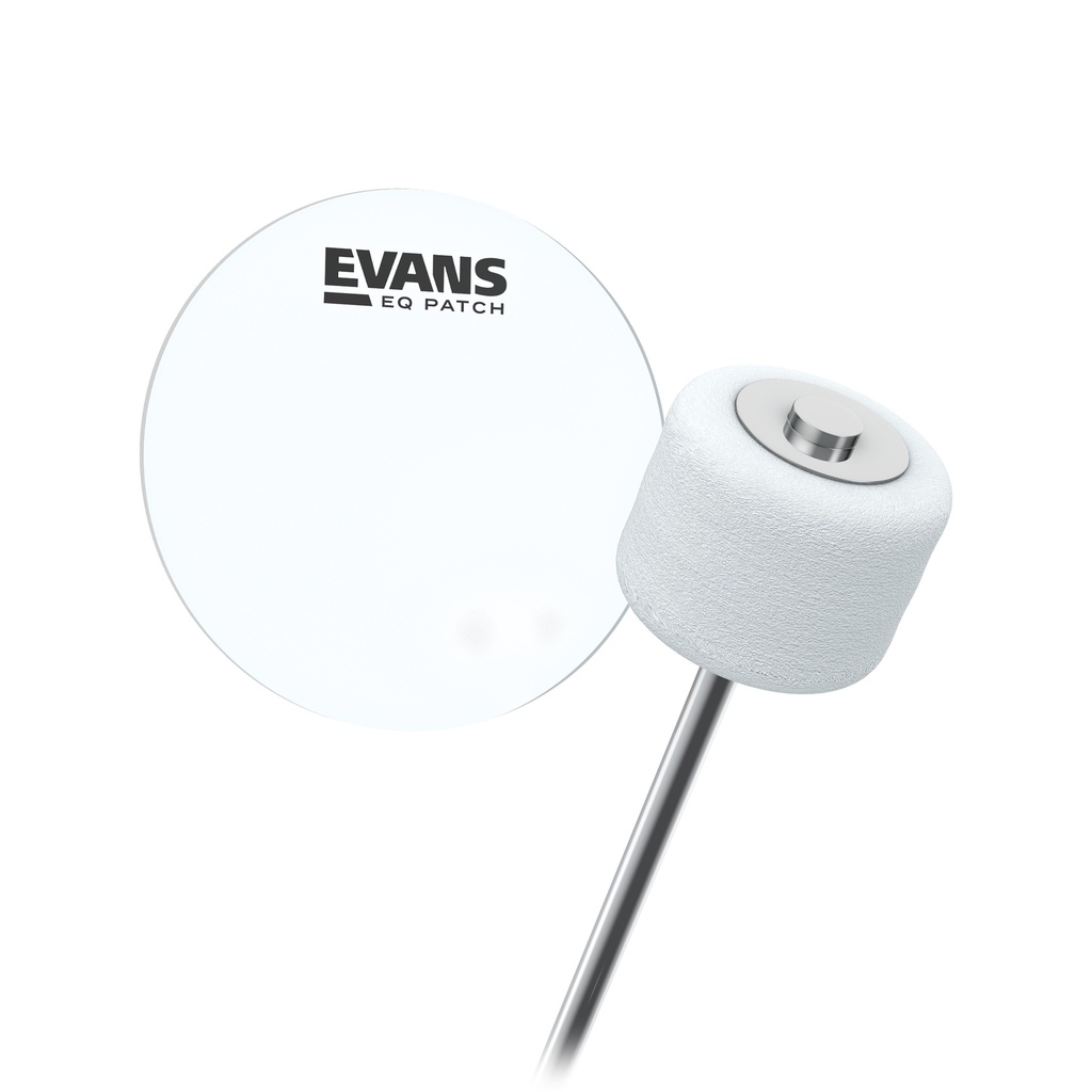 EVANS EQ Single Pedal Patch, Clear Plastic