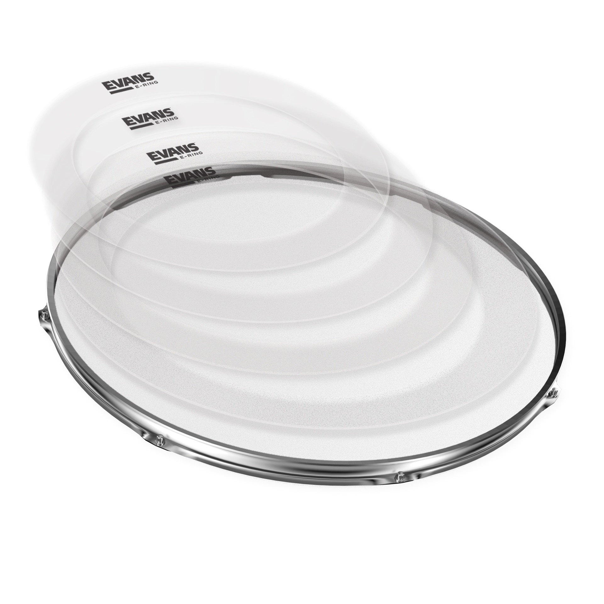 EVANS Rock E-Ring Pack Includes 10x1", 12x1.5", 16x2", and 14x1.5"