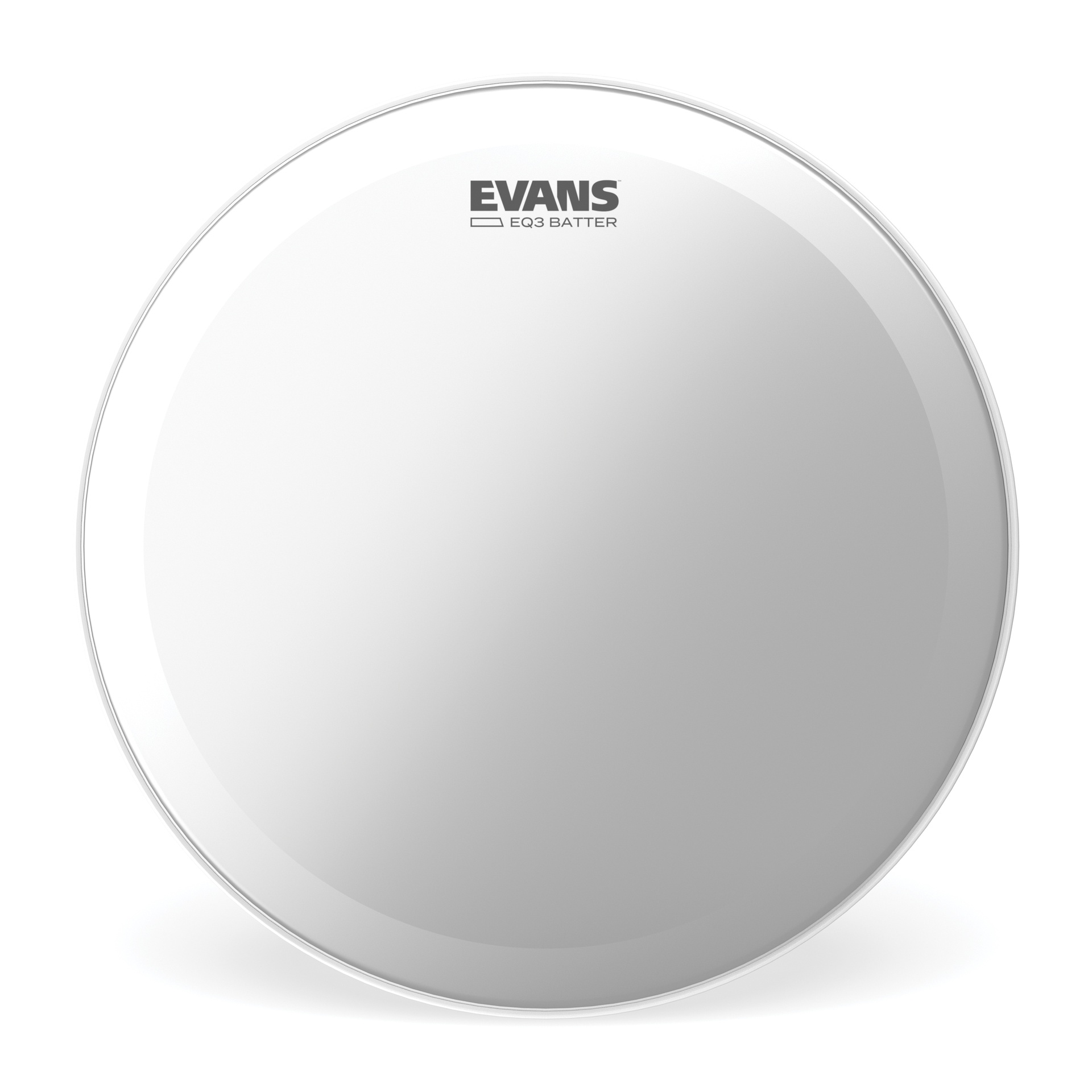 EVANS EQ3 Frosted Bass Drum Head, 24 "