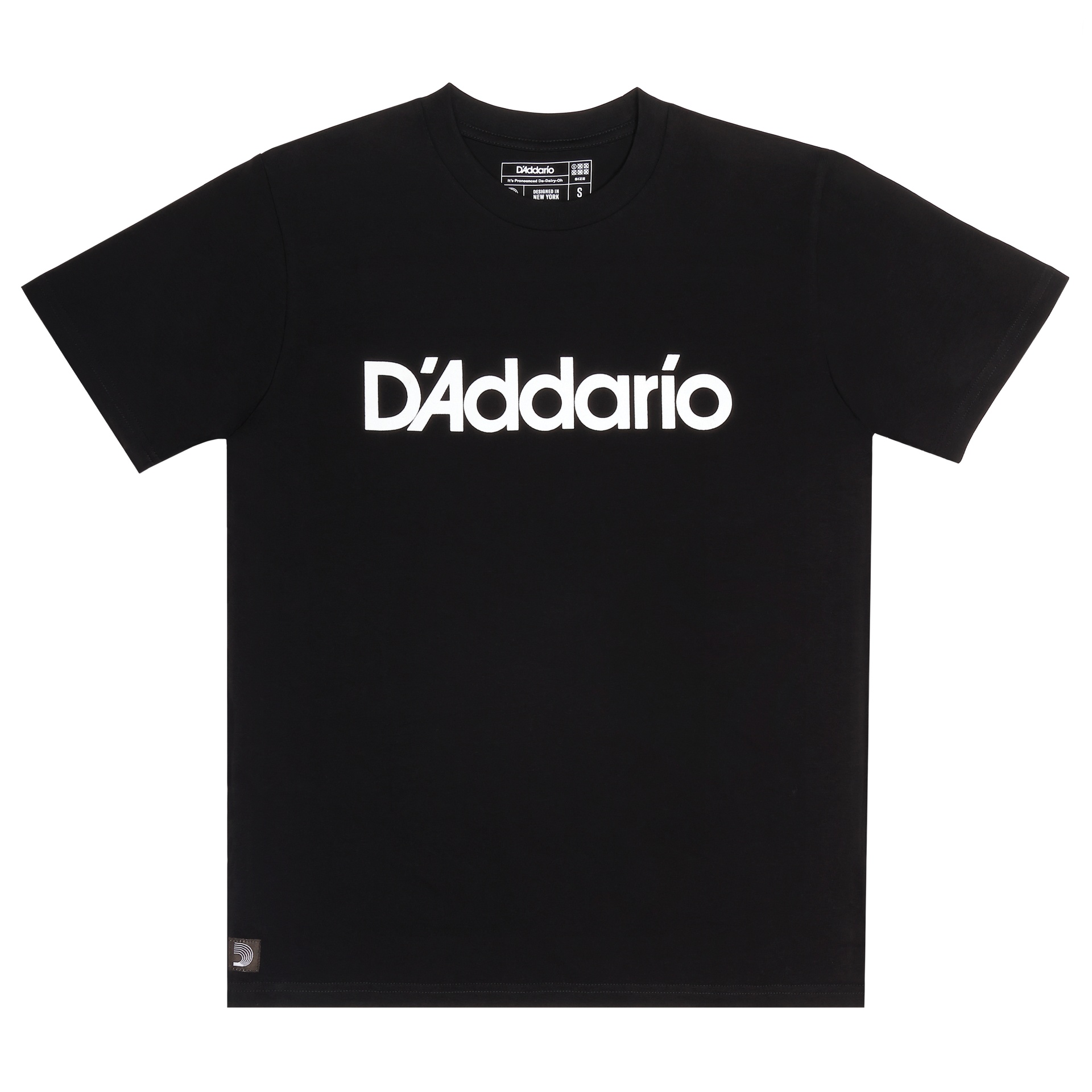 T-shirt avec logo D'Addario, noir, S