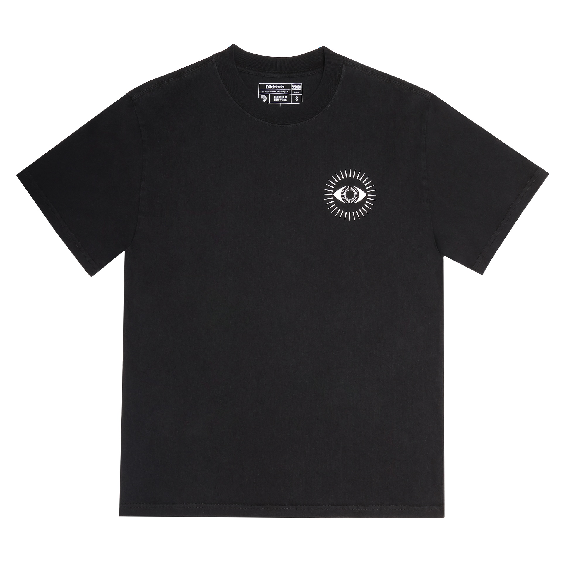 T-shirt D'Addario All Seeing Eye, noir délavé, 2XL