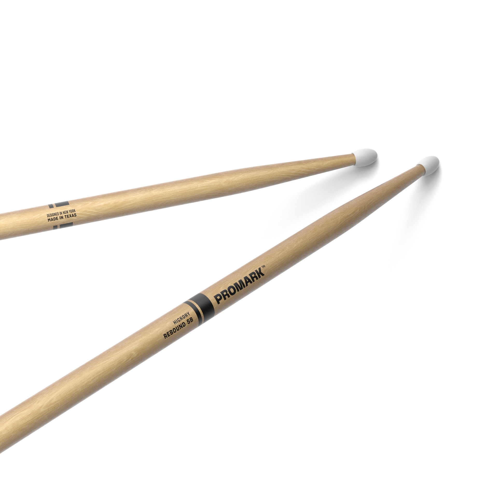ProMark Rebound 5B Hickory Drumstick, Oval Nylon Tip