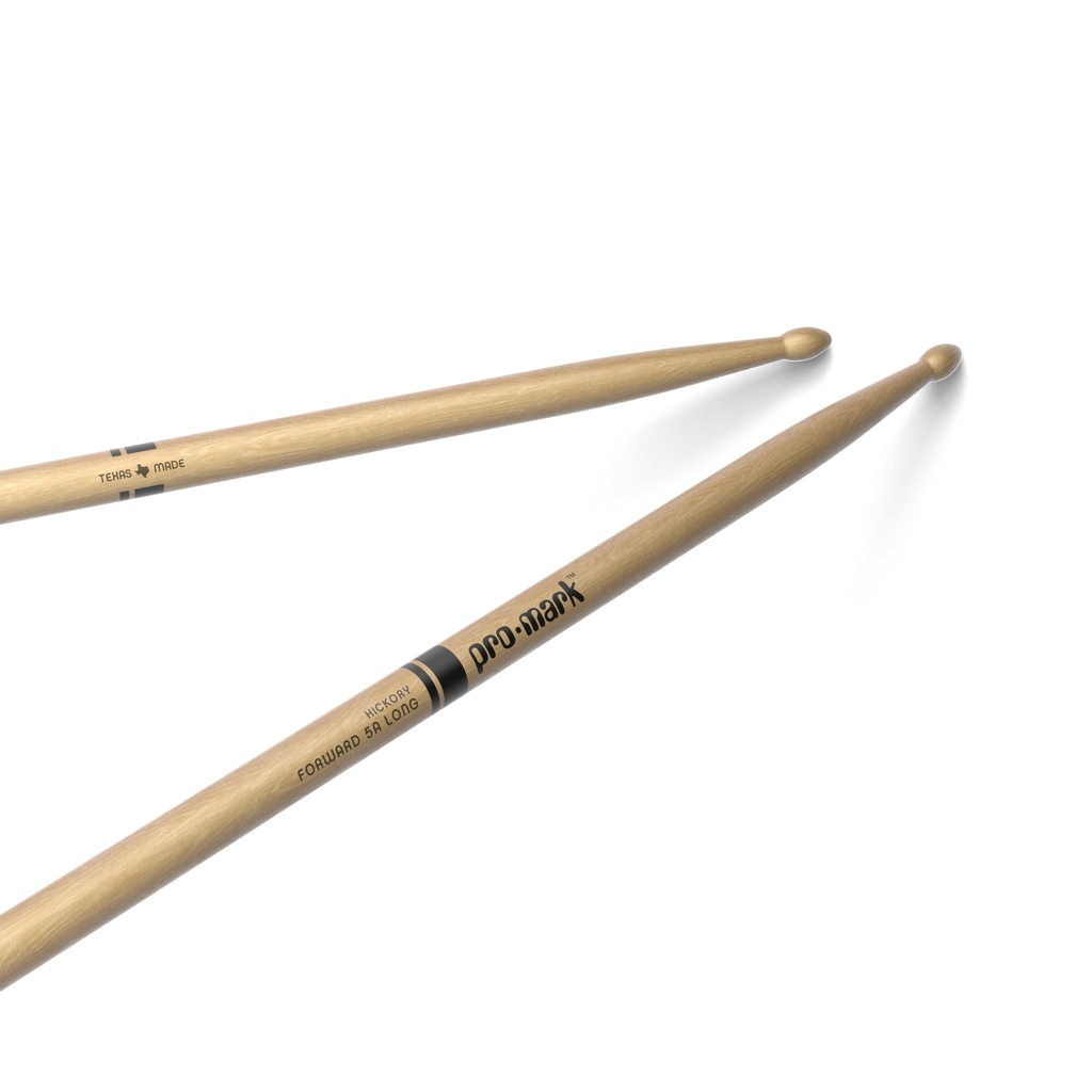 ProMark Classic Forward 5A Long Hickory Drumstick, Oval Wood Tip