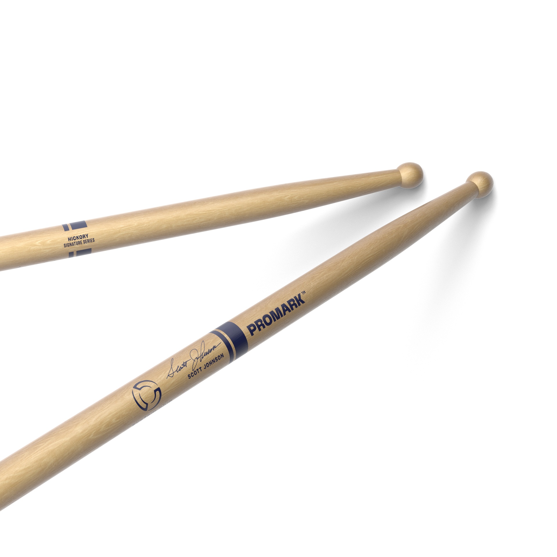 ProMark Scott Johnson Hickory Drumstick, Wood Tip