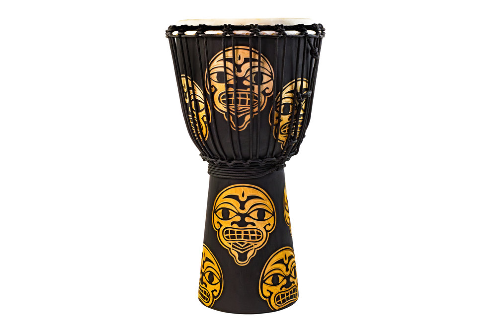 Djembe Street Series Carved Watcher