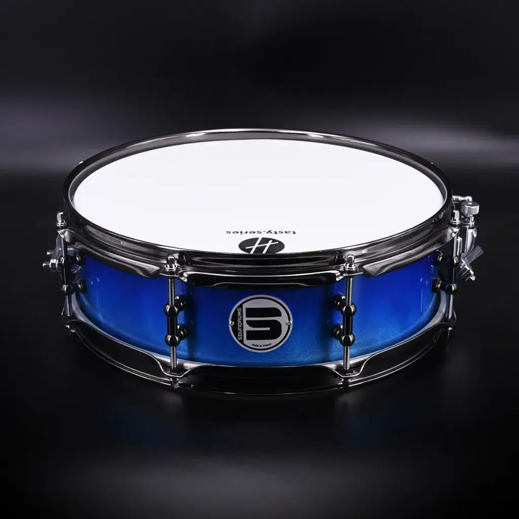 Caisse claire Piccolo Aluminium "PIA" Black/Blue - 13" x 4.5" 