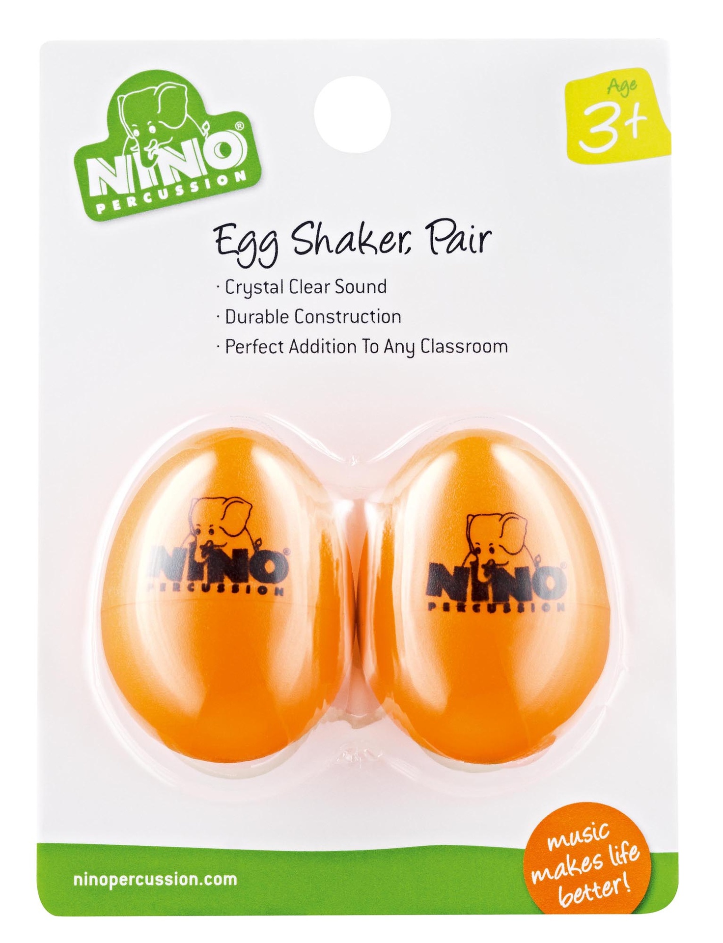 PAIRE OEUF-SHAKER NINO ORANGE