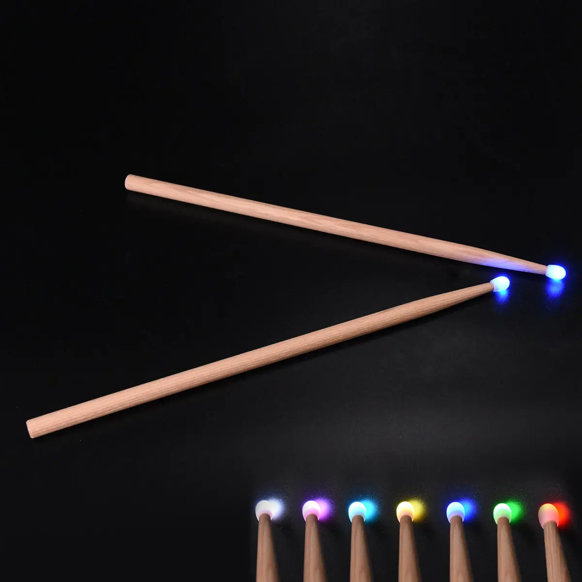 Baguettes de caisse-claire et batterie 5A – LUMINEUSES – 2 baguettes