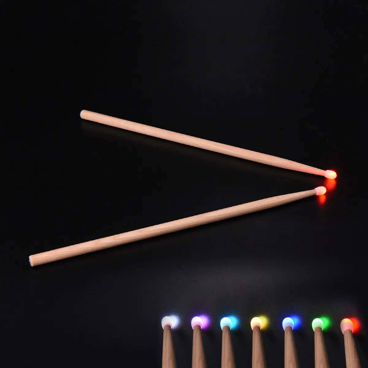 Baguettes de caisse-claire et batterie 7A – LUMINEUSES – 2 baguettes