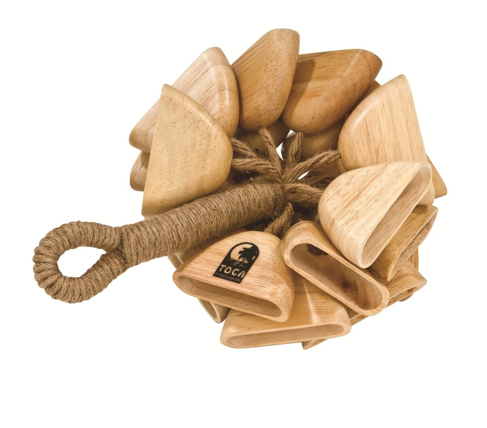 Effets sonores Crécelles en bois avec poignée