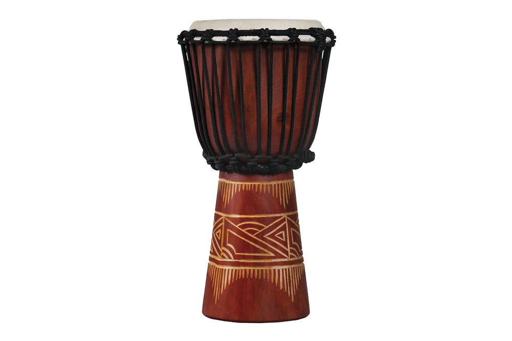 Djembe World Beat Wood Art