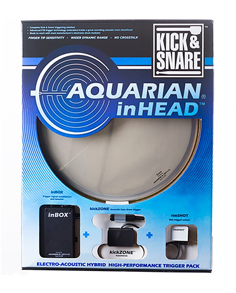 PACK AQUARIAN KICK & SNARE INHEAD 14"