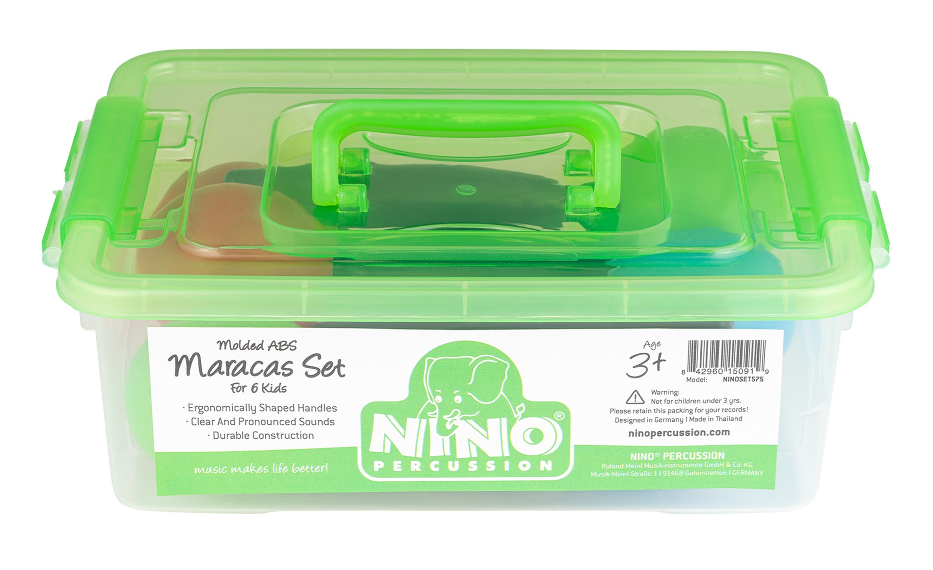 LOT NINO 6 MARACAS SHAKER AVEC BOITE