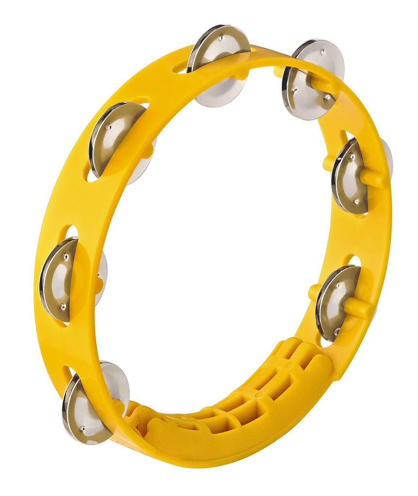 TAMBOURIN NINO ABS 8"/1 RANG JAUNE