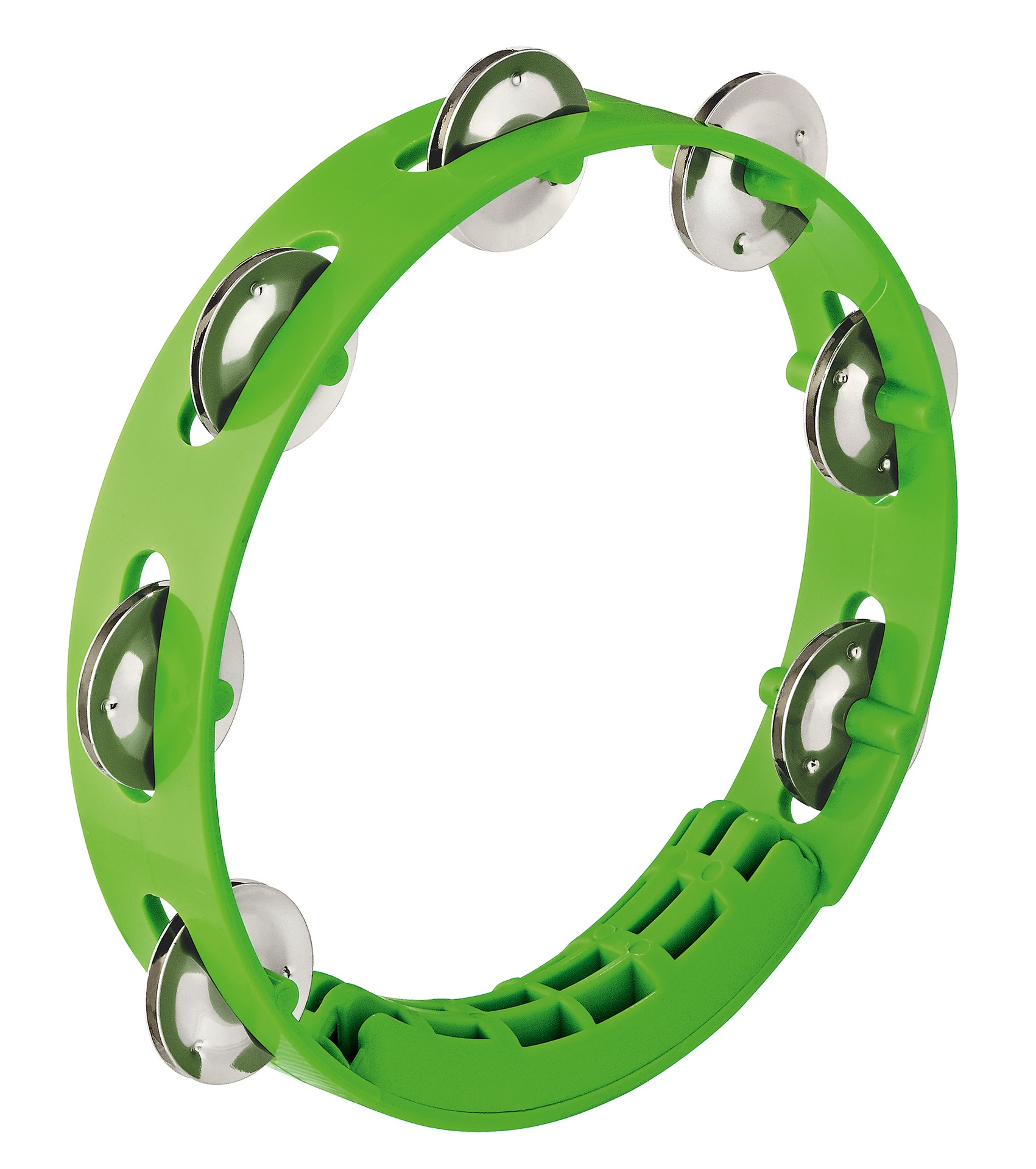 TAMBOURIN NINO ABS 8"/1 RANG VERT