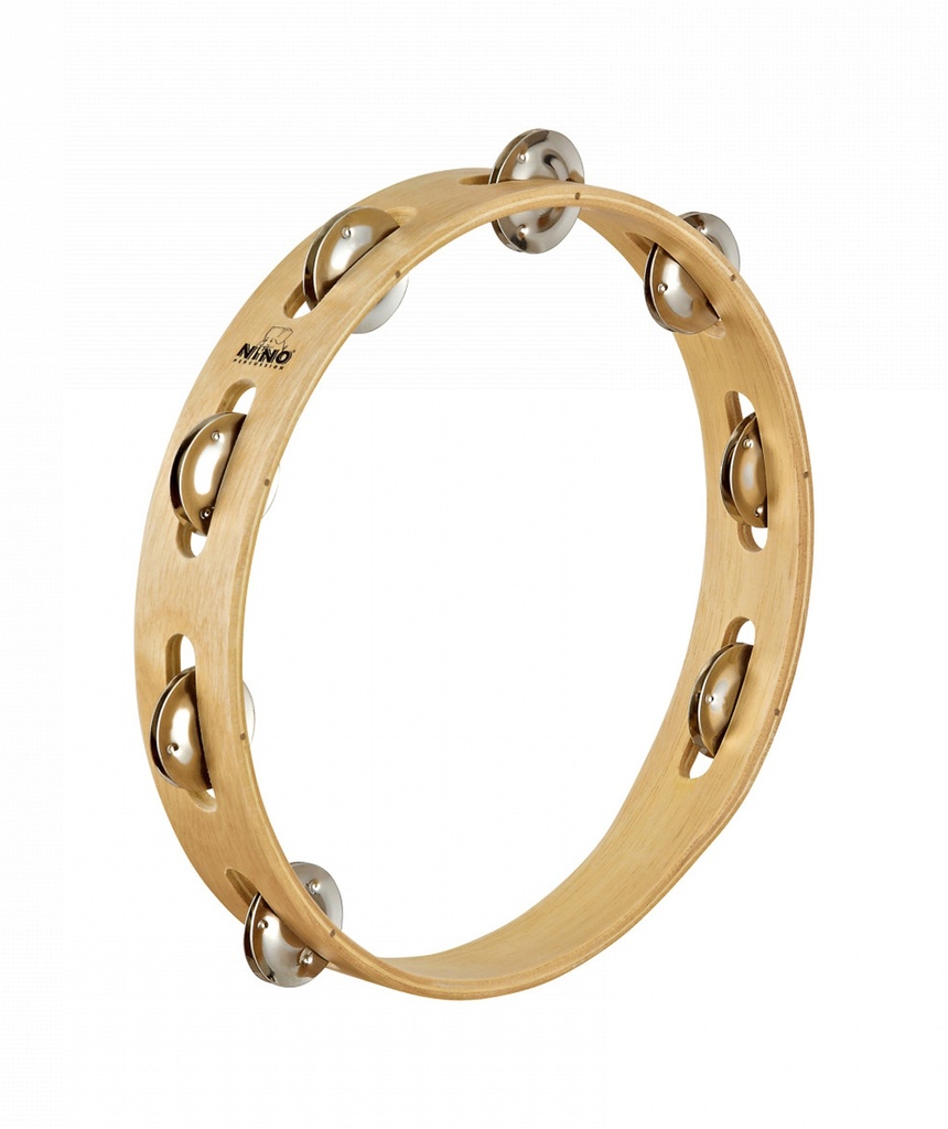 TAMBOURIN NINO BOIS 10"/1 RANG