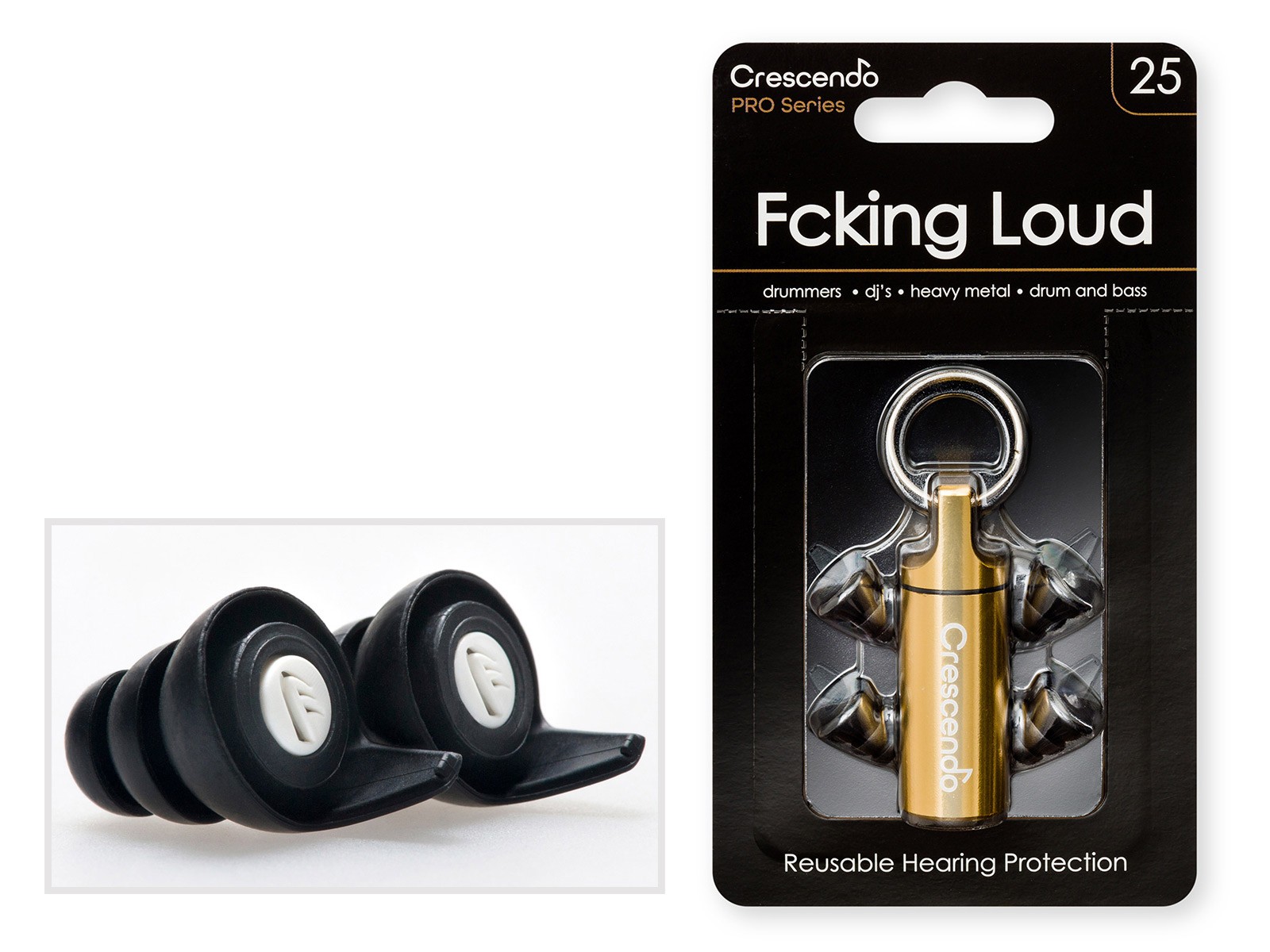 Pro Fcking Loud 25 - Filtres Auditifs - Protection SNR 20dB